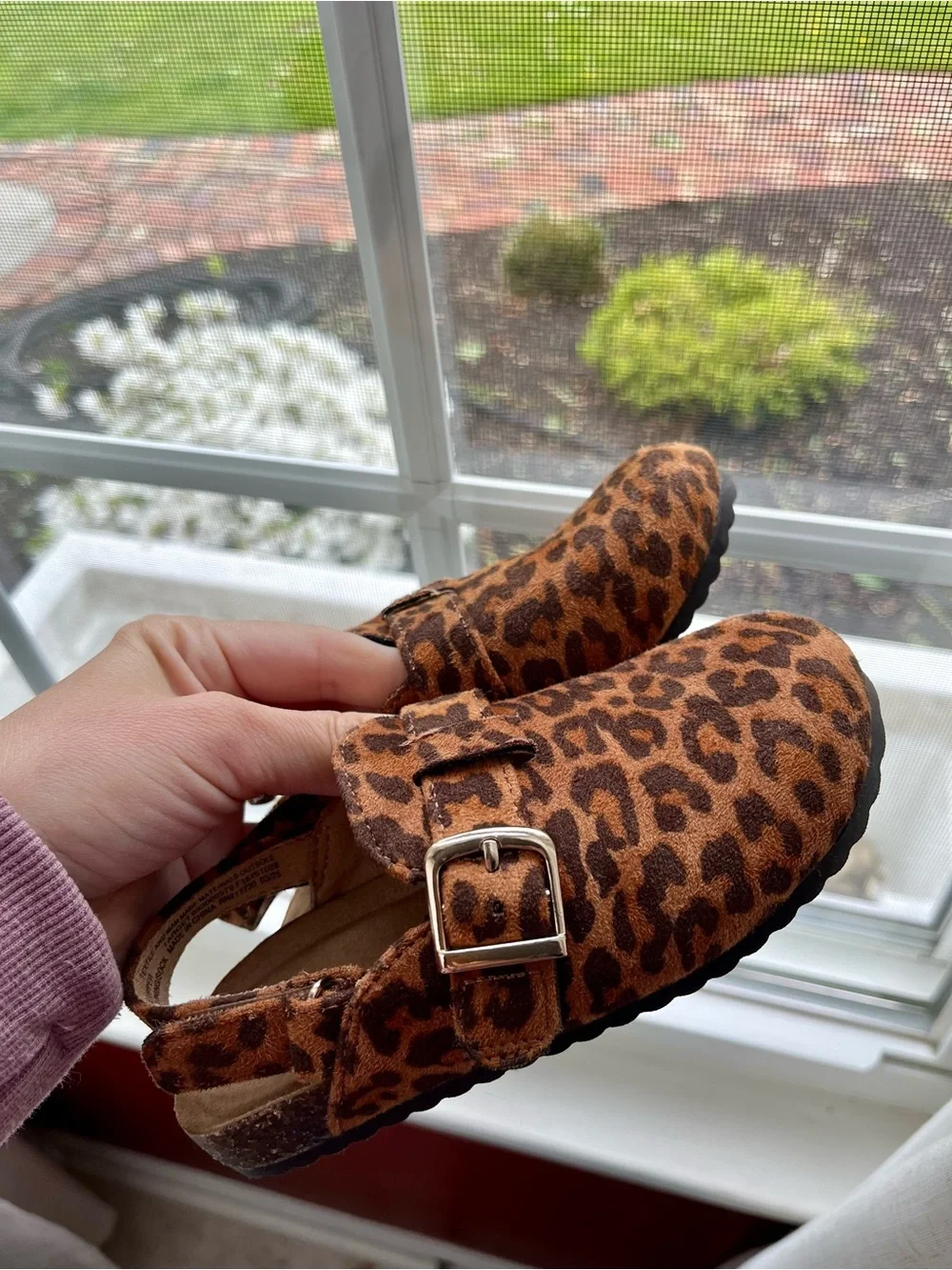 Cat & Jack Kids' Leopard Print Moccasin Clog in Brown